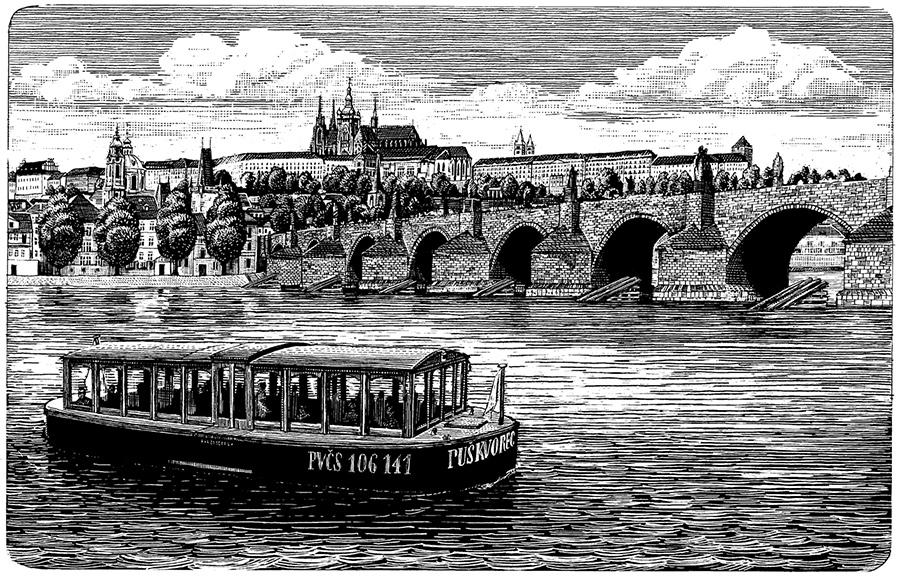 Vodouch a Karlův most | Pražské Benátky