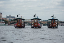 Lodě Břehule, Břehouš a Lednáček na první plavbě | Pražské Benátky | Lodě typu Naomi