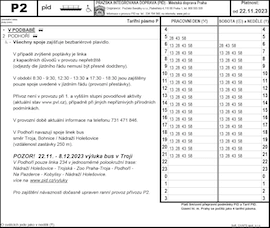 Jízdní řád, přístaviště V Podbabě| Pražské Benátky 